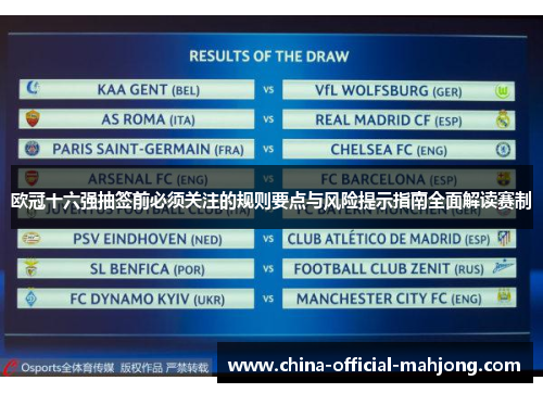 欧冠十六强抽签前必须关注的规则要点与风险提示指南全面解读赛制 欧冠十六强抽签前必须关注的规则要点与风险提示指南全面解读赛制